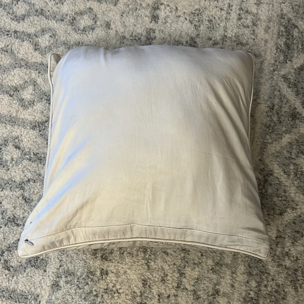 Silver Throw Pillow